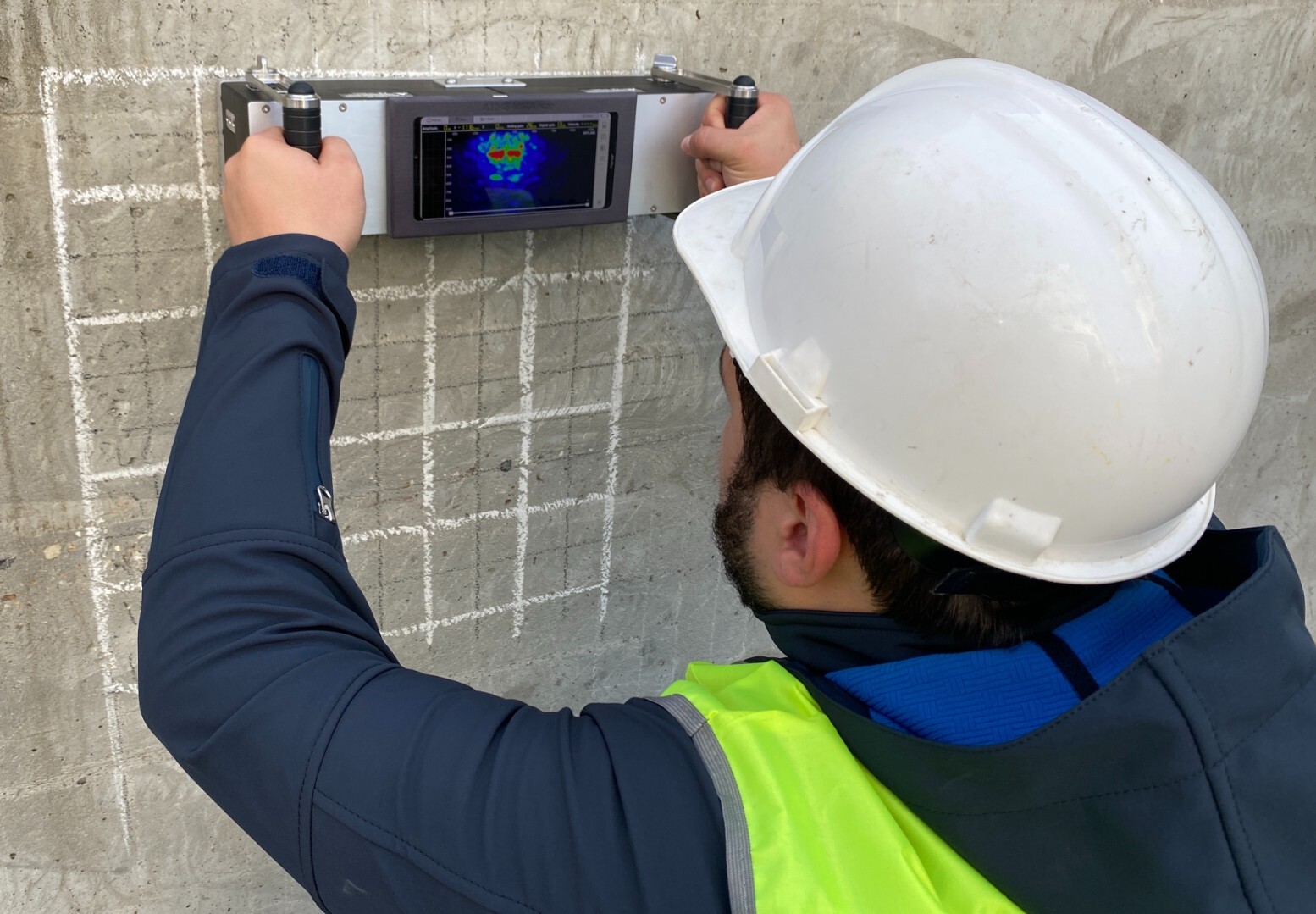 A1040 MIRA 3D PRO - rebar, flaw and thickness detector for concrete