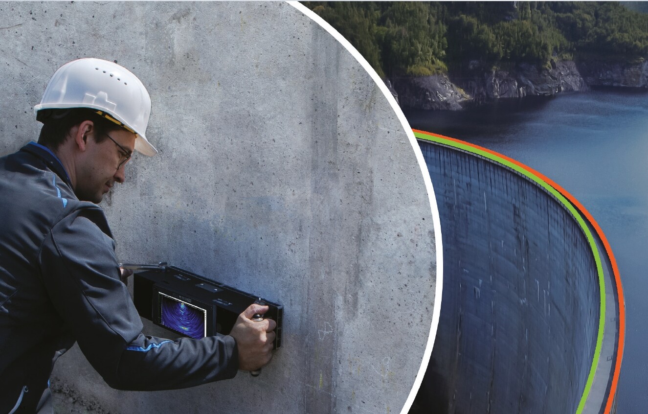 E-Boosting - Function of A1040 MIRA 3D for ultimate inspection range extension