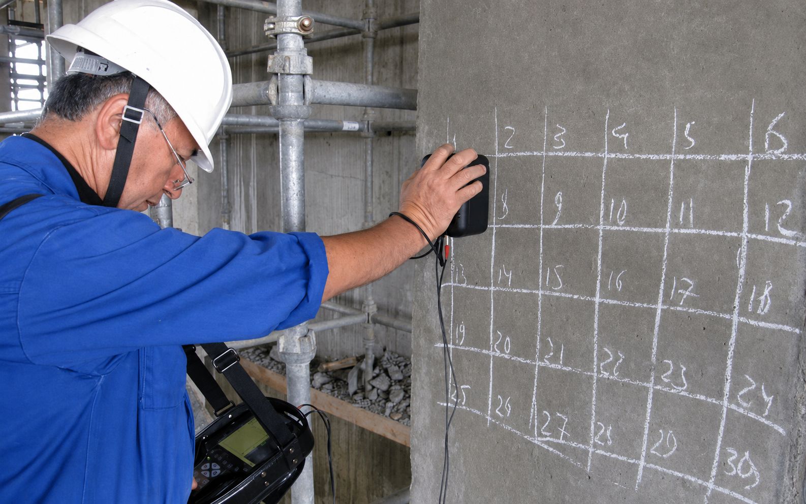 Flaw Detectors usage on concrete.